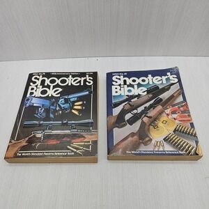 Lot Shooter's Bible 1984 No 75 65th Anniversary & 1990 No 81 Firearms Reference